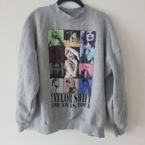 Taylor Swift The Eras Tour Gray Sweatshirt